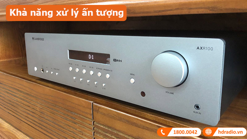 Amply Cambridge Audio AXR100 khả năng xử lý ấn tượng 