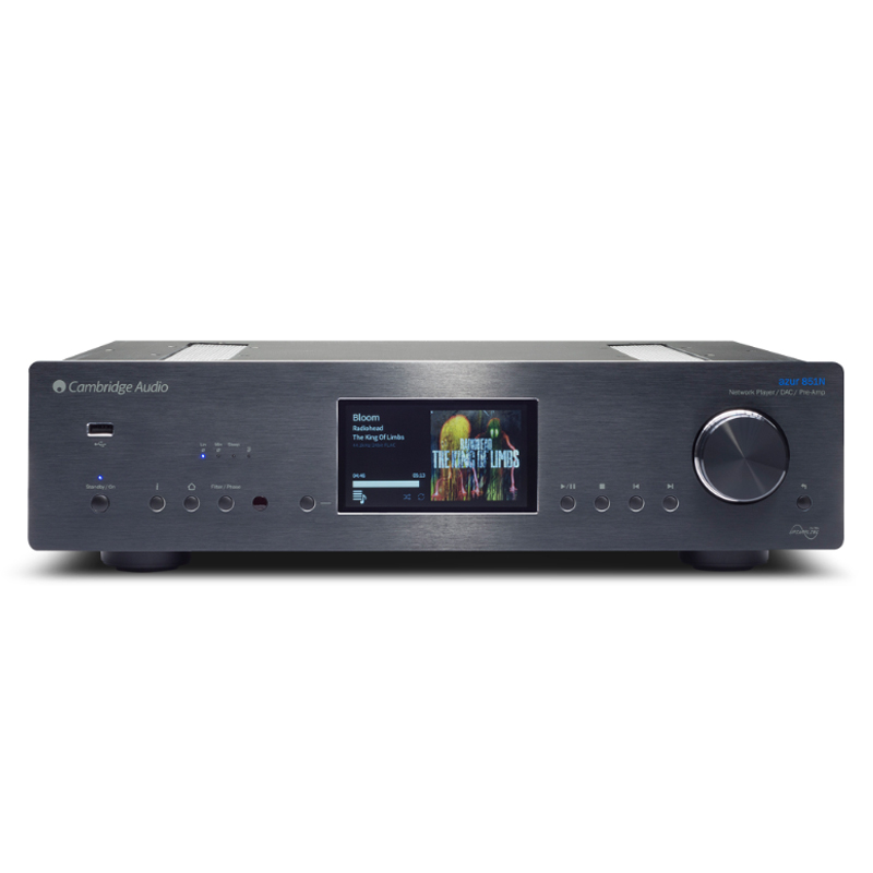 Network Player + DAC + Preamply Cambridge Audio Azur 851N, Chip Twin Analog Devices AD1955, RCA, USB