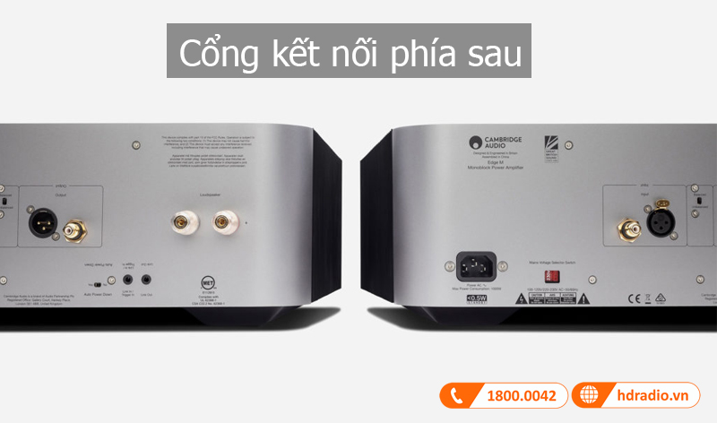 Ket noi Mono power amply Edge M