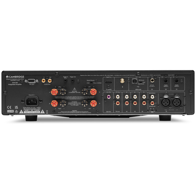 Amply Cambridge Audio EXA100, 100W/CH (8Ohms), Bluetooth 5.0 aptX HD, HDMI eARC, TOSLINK, Coaxial, XLR-4