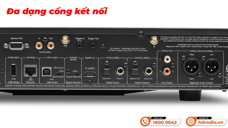 Kết nối Network Player Cambridge Audio EXN100