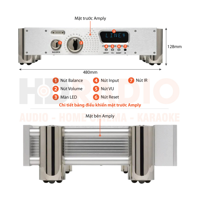 Chú thích Pre Amply Chord CPA 3000