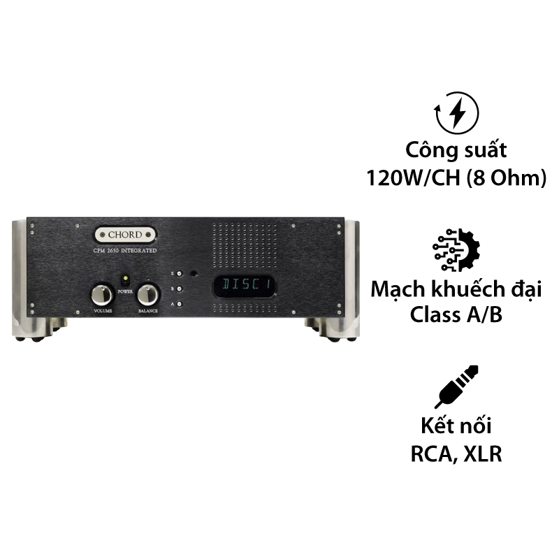 Amply Chord CPM 2650, 2 Kênh, 120W/CH (8 Ohm)