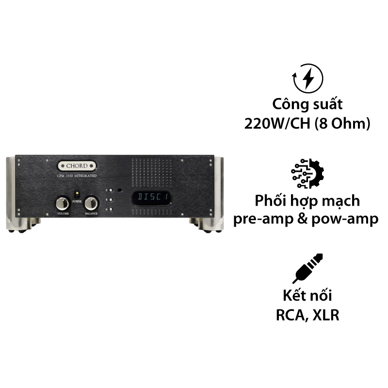 Amply Chord CPM 3350, 2 Kênh, 220W/CH (8 Ohm)