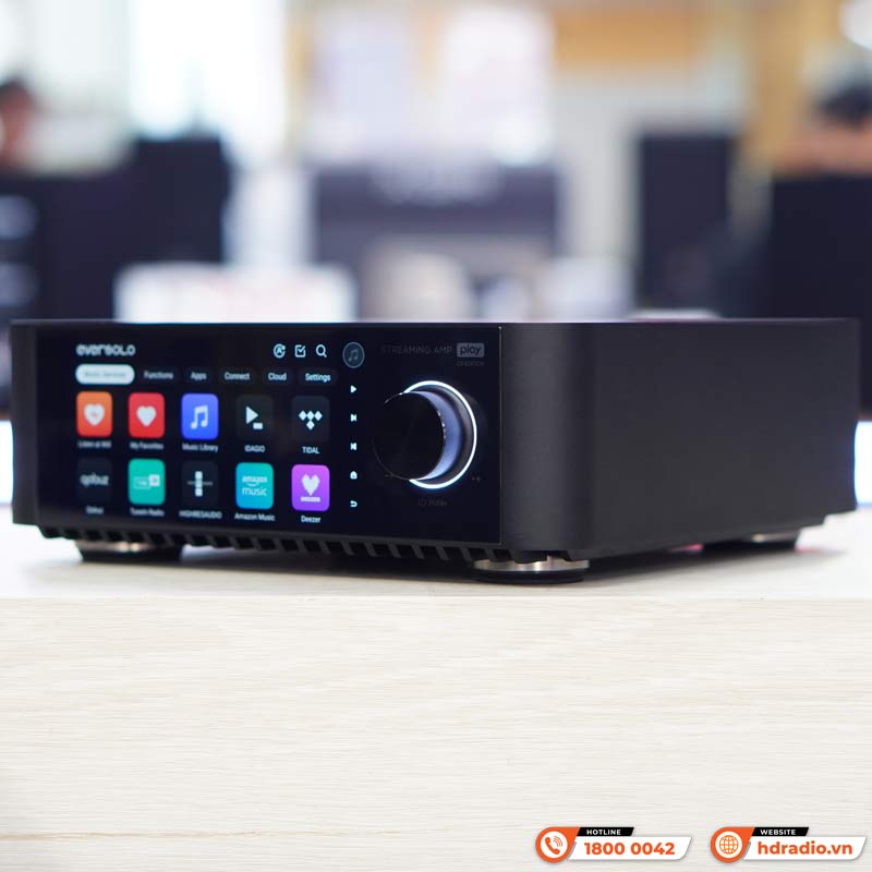 Amply Eversolo Play CD Edition, 2 kênh, 60W ở 8ohm và 110W ở 4ohm, Music Streamer, DAC, Bluetooth 5.3, HDMI ARC, Optical, Coaxial-3