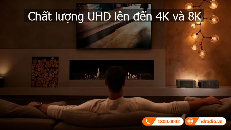 Chất lượng UHD lên đến 4K và 8K
