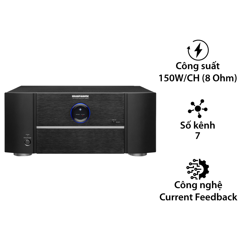Power Amply Marantz MM8077, 7 Kênh, 150W/CH (8 Ohm)