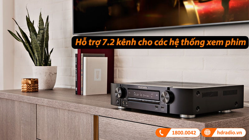 Hỗ trợ 7.2 kênh cho các hệ thống xem phim