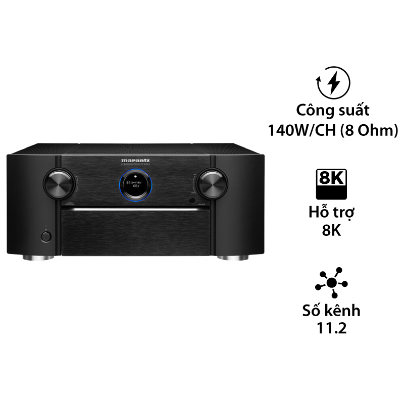 Amply Marantz SR8015, 8K, 11.2 Kênh, 140W/CH, Bluetooth