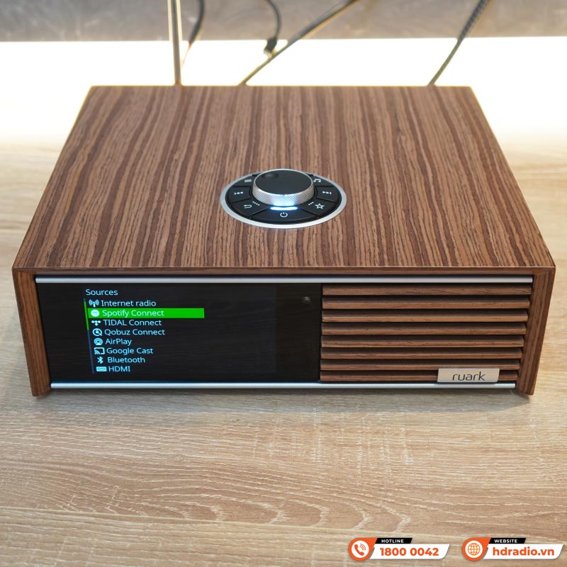 Amply Ruark R610, 2 × 75W/kênh Class-D, Wi-Fi, Bluetooth 5.1, HDMI ARC/eARC, AirPlay, Google Cast-3