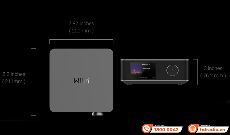 Amply WiiM Amp Ultra sở hữu Thiết kế sang trọng, bền bỉ