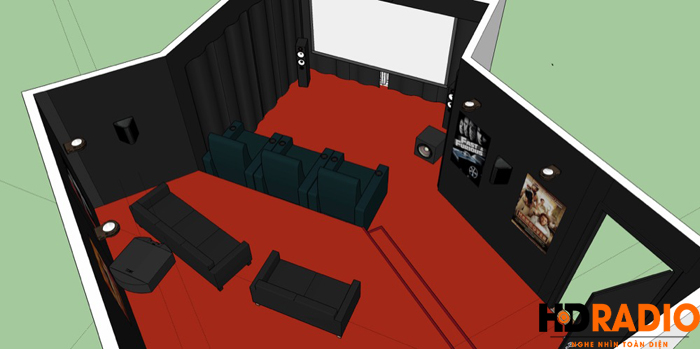  Hình ảnh thiết kế rạp chiếu phim gia đình A Tú TP Hạ Long -  Quảng Ninh - Hình 1