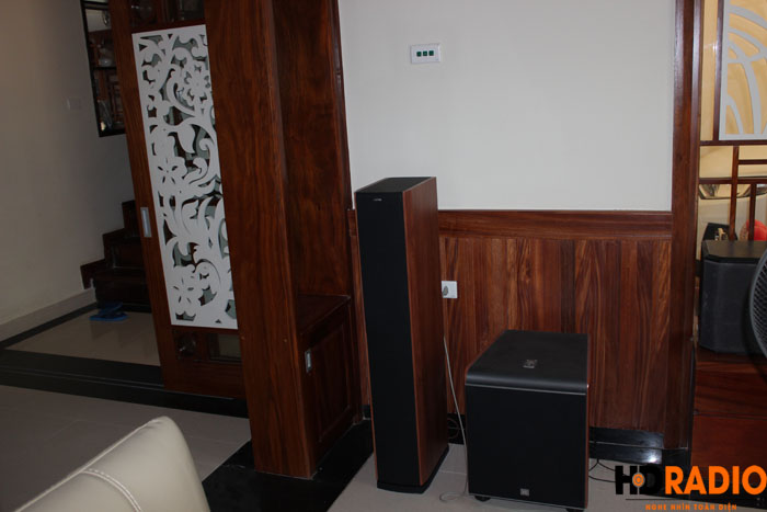 Biến phòng khách thành phòng chiếu phim gia đình A Dũng Biệt Thự Cầu Tó - Hà Nội - Hình 4