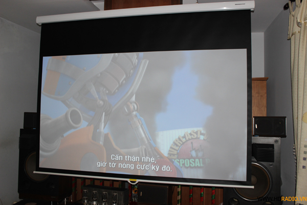 Lắp đăt phòng chiếu phim gia đình Anh Trường cầu giấy