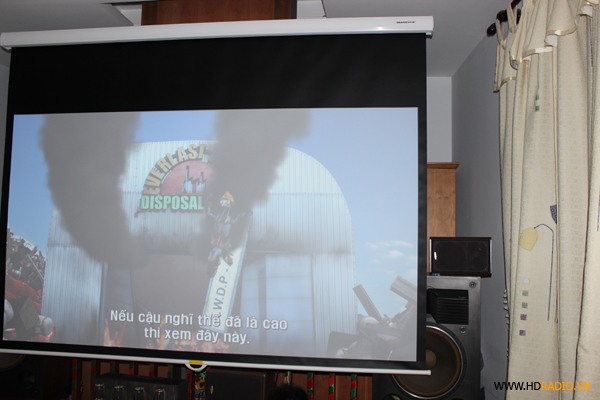 Lắp đăt phòng chiếu phim gia đình Anh Trường cầu giấy