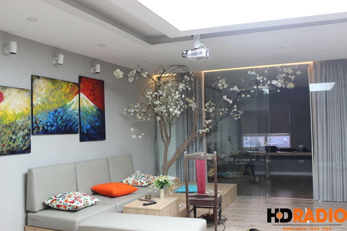 Lắp đặt phòng chiếu phim gia đình A Vũ Láng Hạ - Hình 10