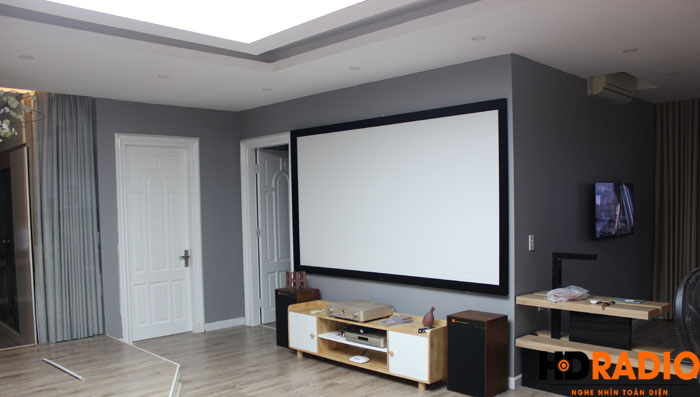 Lắp đặt phòng chiếu phim gia đình A Vũ Láng Hạ - Hình 11