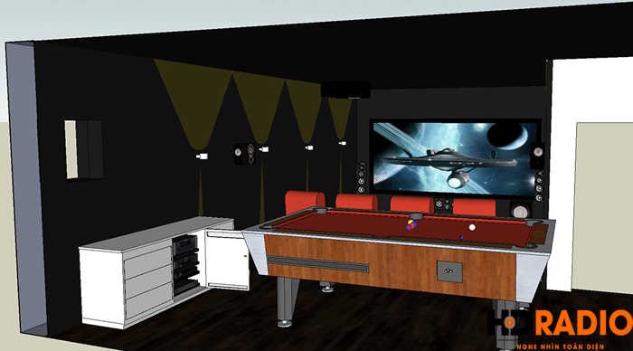 Lắp đặt phòng chiếu phim gia đình A Tuấn Anh - TP Vinh, Nghệ An - Hình 3