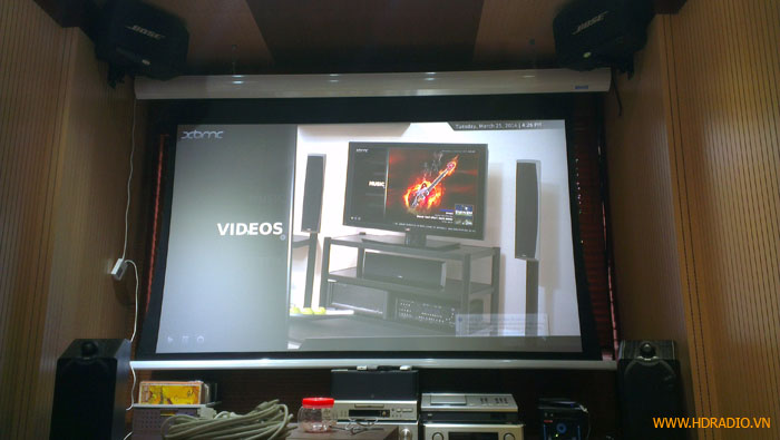 Lắp đặt phòng chiếu phim gia đình phố nguyễn an ninh - Hà Nội