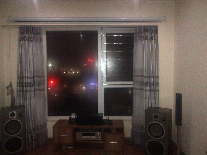 Lắp đặt phòng chiếu phim nhà A Dũng trung hòa nhân chính