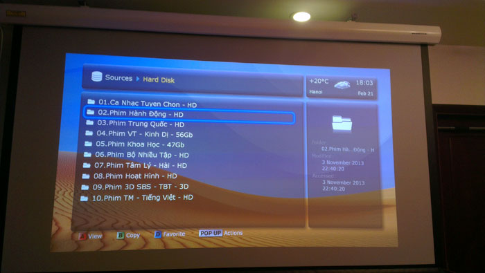 Phòng chiếu phim 3D gia đình VinHomes Times City - A Phong