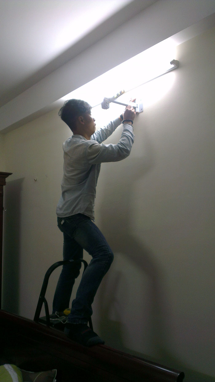 Lắp đặt Phòng chiếu phim 3D gia đình - BenQ MH680 kết hợp màn cong 120 inch