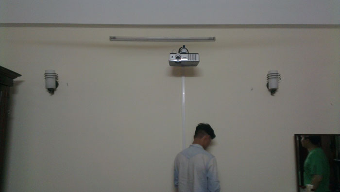 Lắp đặt Phòng chiếu phim 3D gia đình - BenQ MH680 kết hợp màn cong 120 inch