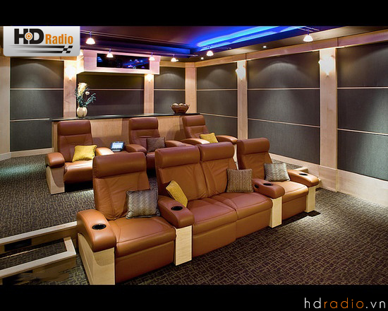 Phòng phim gia đình kết hợp phòng thư giãn