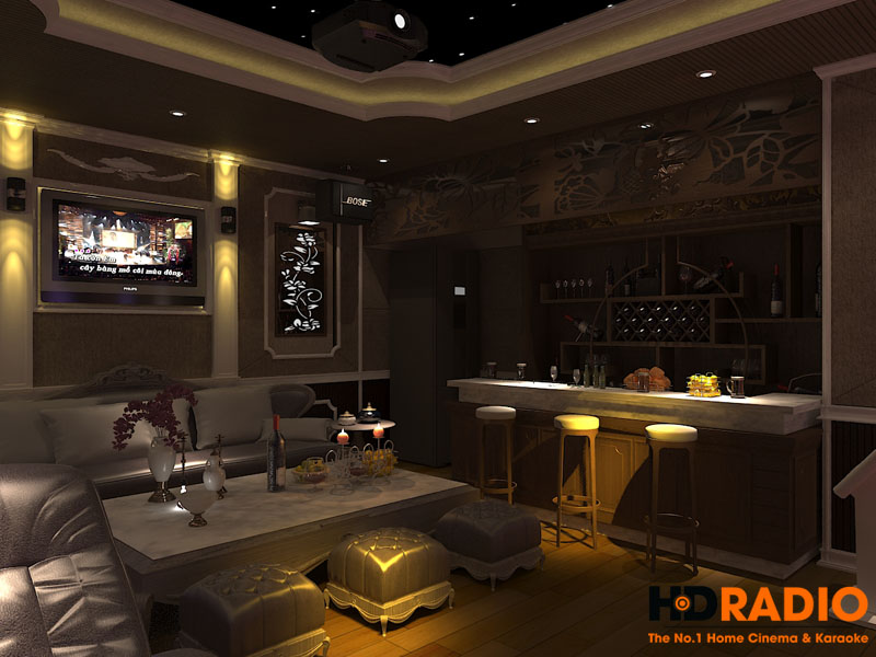 Thiết kế phòng chiếu phim gia đình - Hình 4