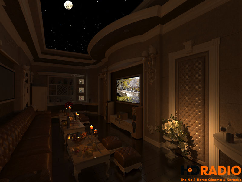 Mẫu phòng chiếu phim gia đình cao cấp - hình 1