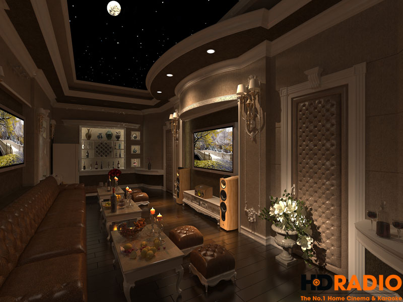 Mẫu phòng chiếu phim gia đình cao cấp - hình 4