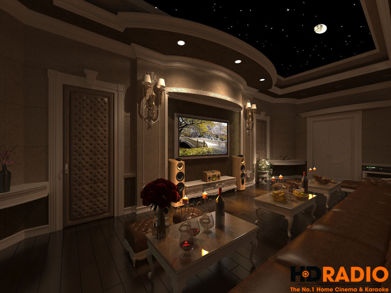 Mẫu phòng chiếu phim gia đình cao cấp - hình 5