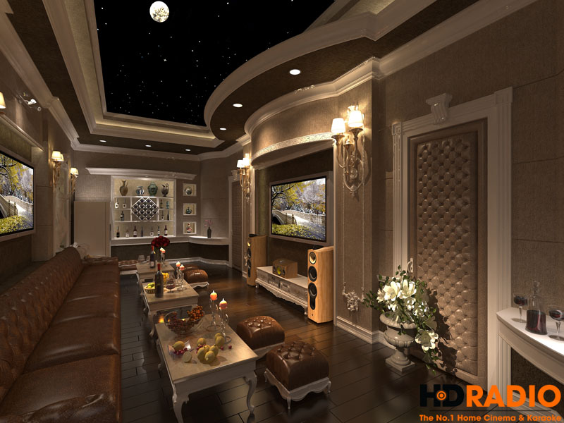 Mẫu phòng chiếu phim gia đình cao cấp - hình 8