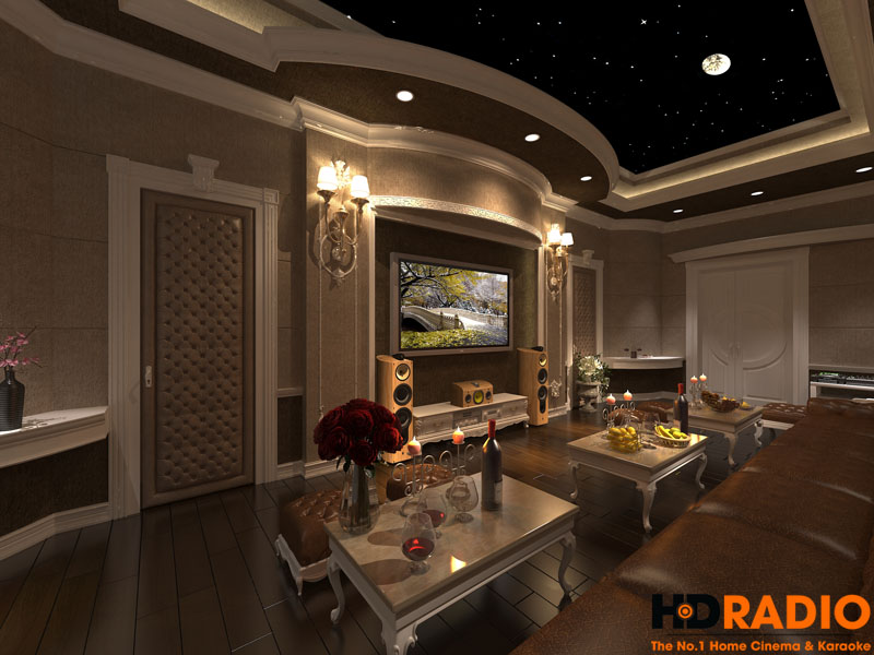 Mẫu phòng chiếu phim gia đình cao cấp - hình 9