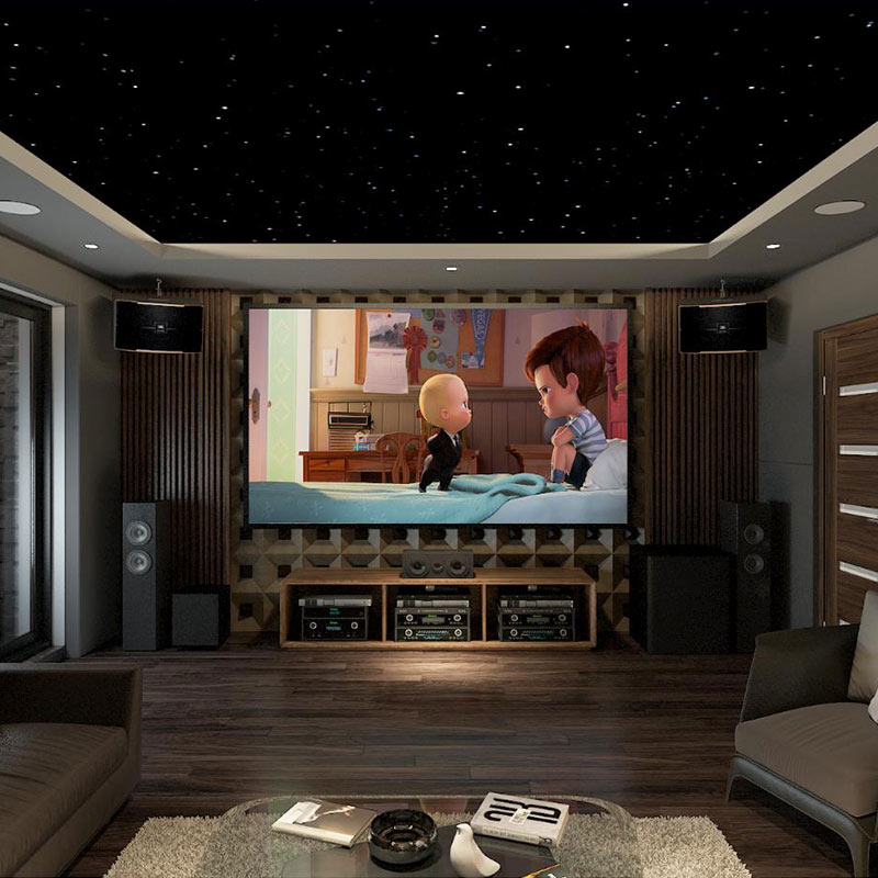 Thiết kế phòng chiếu phim gia đình anh Dũng Green Bay