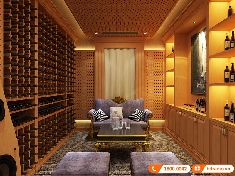 Thiết kế phòng chiếu phim gia đình anh Khảm Vinhomes Hải Phòng