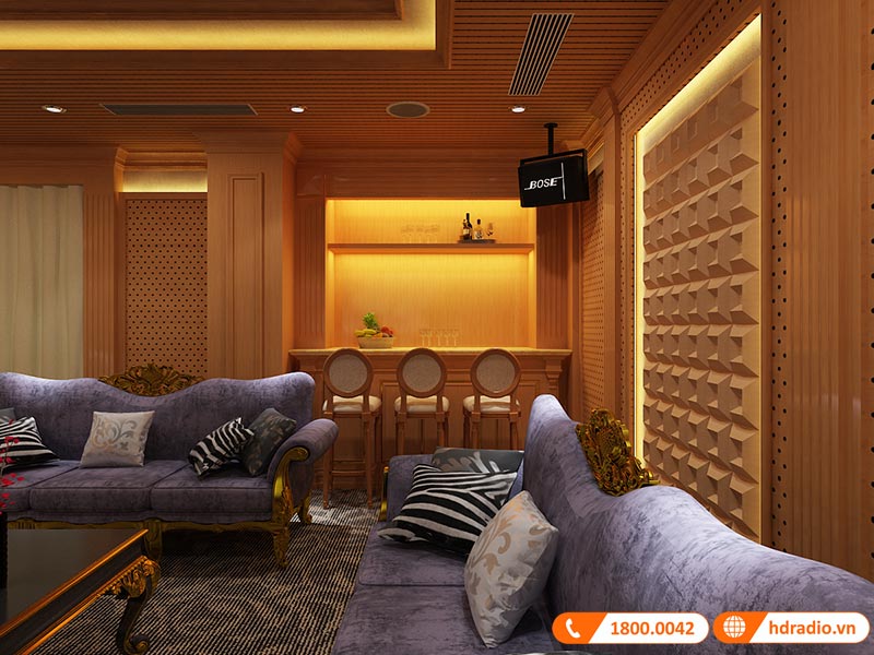 Thiết kế phòng chiếu phim gia đình anh Khảm Vinhomes Hải Phòng