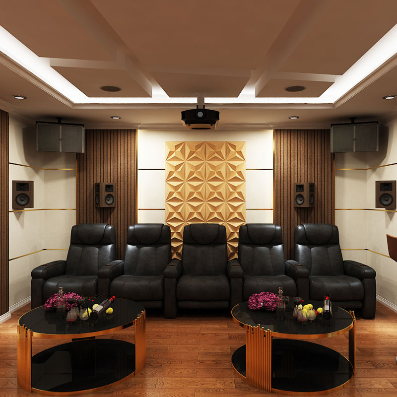 Thiết kế phòng chiếu phim biệt thự Green Pearl 378 Minh Khai