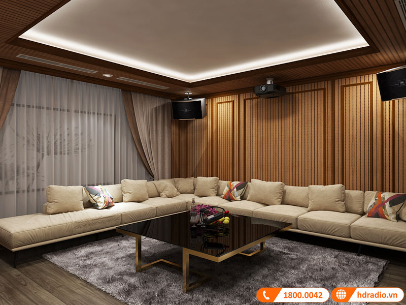 Thiết kế phòng chiếu phim gia đình chị Huệ Green Bay