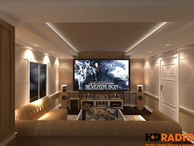 Thiết kế phòng chiếu phim gia đình tại Đội Cấn