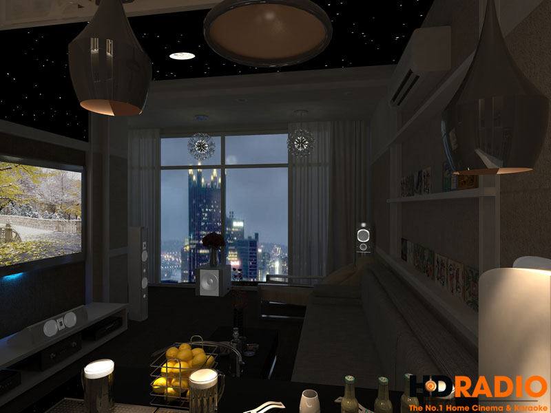 Mẫu phòng chiếu phim gia đình cơ bản - Hình 2