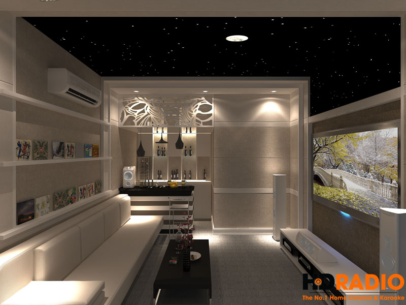 Mẫu phòng chiếu phim gia đình cơ bản - Hình 4