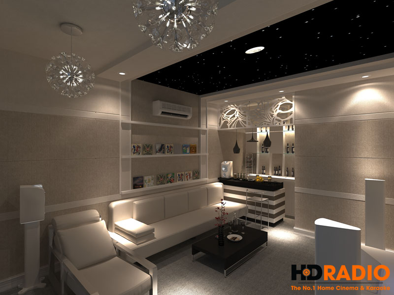 Mẫu phòng chiếu phim gia đình cơ bản - Hình 5