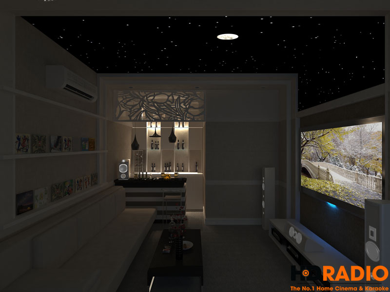 Mẫu phòng chiếu phim gia đình cơ bản - Hình 8