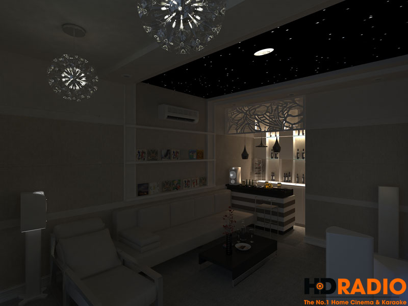 Mẫu phòng chiếu phim gia đình cơ bản - Hình 9