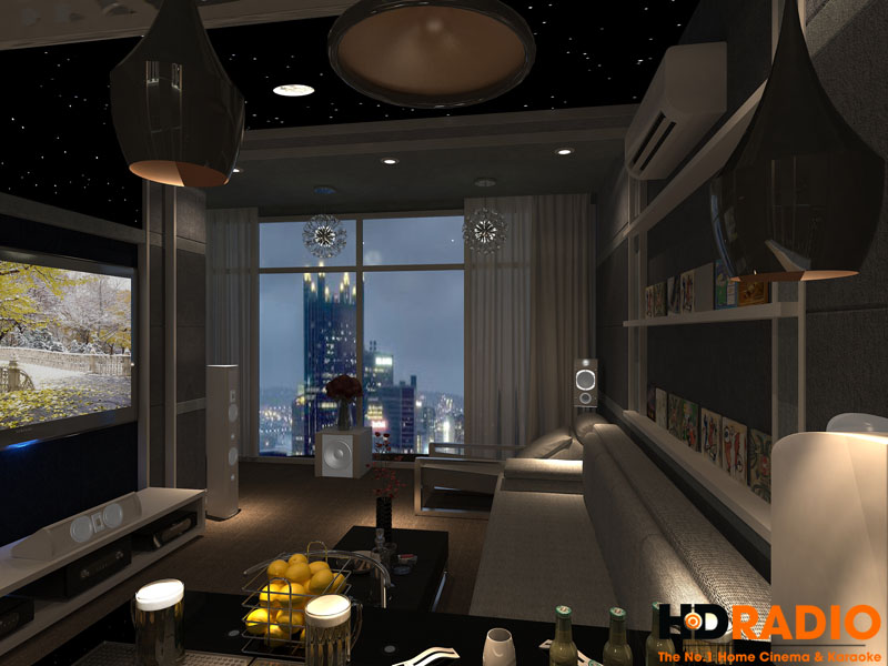 Thiết kế phòng chiếu phim gia đình đơn giản - Hình 4