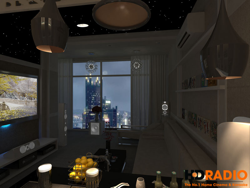 Mẫu phòng chiếu phim gia đình cơ bản - Hình 10