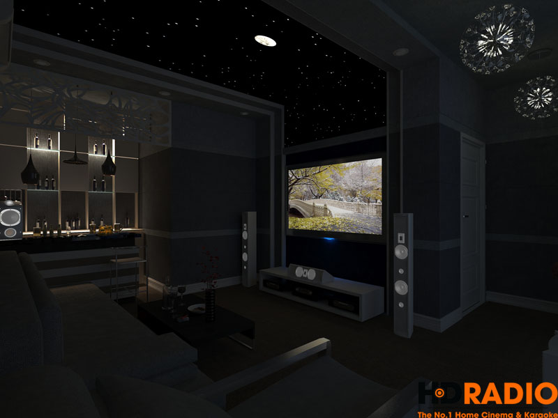 Thiết kế phòng chiếu phim gia đình đơn giản - Hình 5