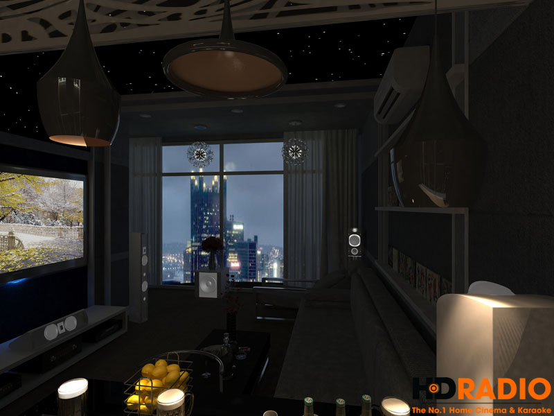 Thiết kế phòng chiếu phim gia đình đơn giản - Hình 8