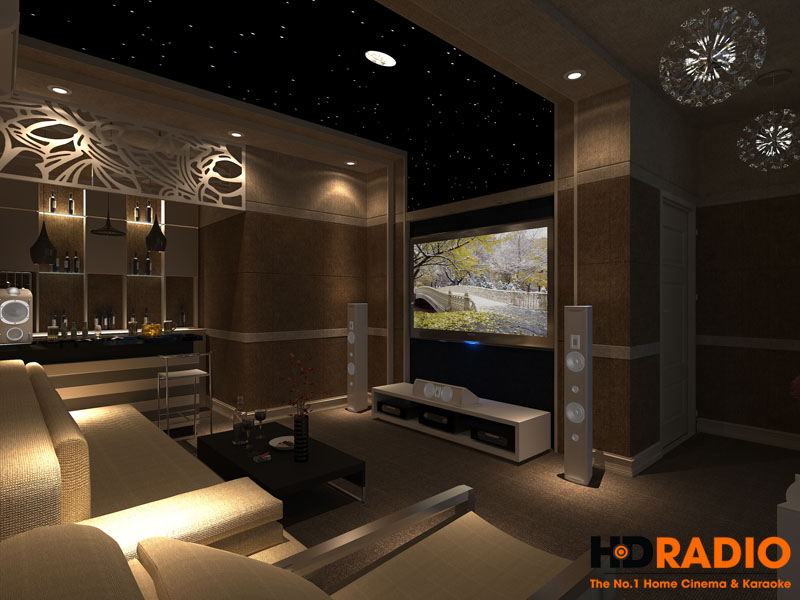 Thiết kế phòng chiếu phim gia đình đơn giản - Hình 9